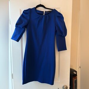 New York & Company Royal Blue Long Sleeve Dress
